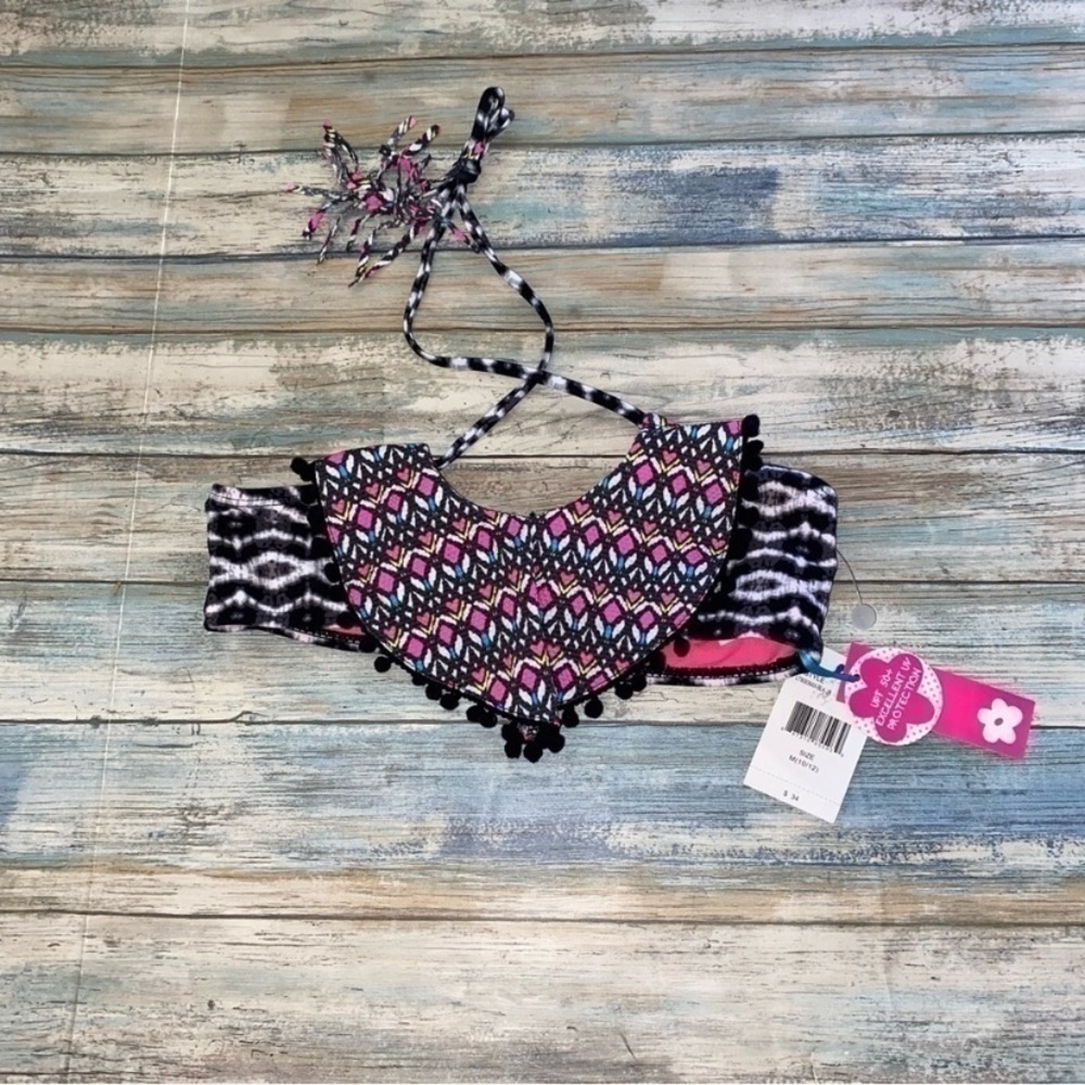 NWT Limited Too Bikini Top Boho Y2K Girls Medium